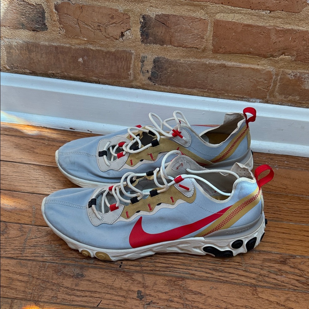 Nike Red and Cream Athletic Shoes